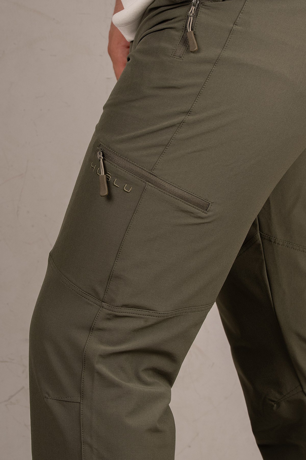 Huğlu Outdoor Haki Esnek Trekking Pantolon