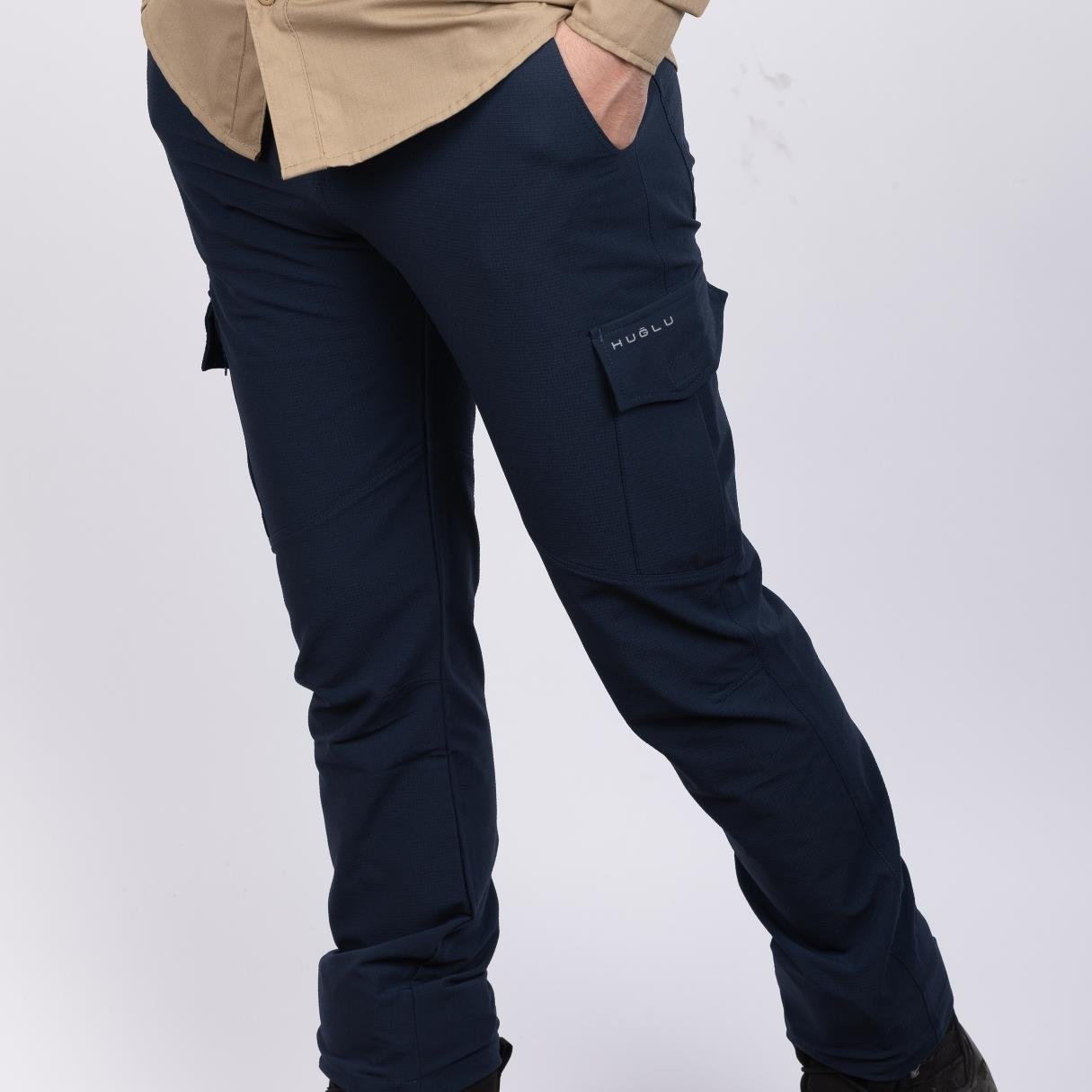 hugluoutdoorKargo Cepli Esnek Pantolon Lacivert
