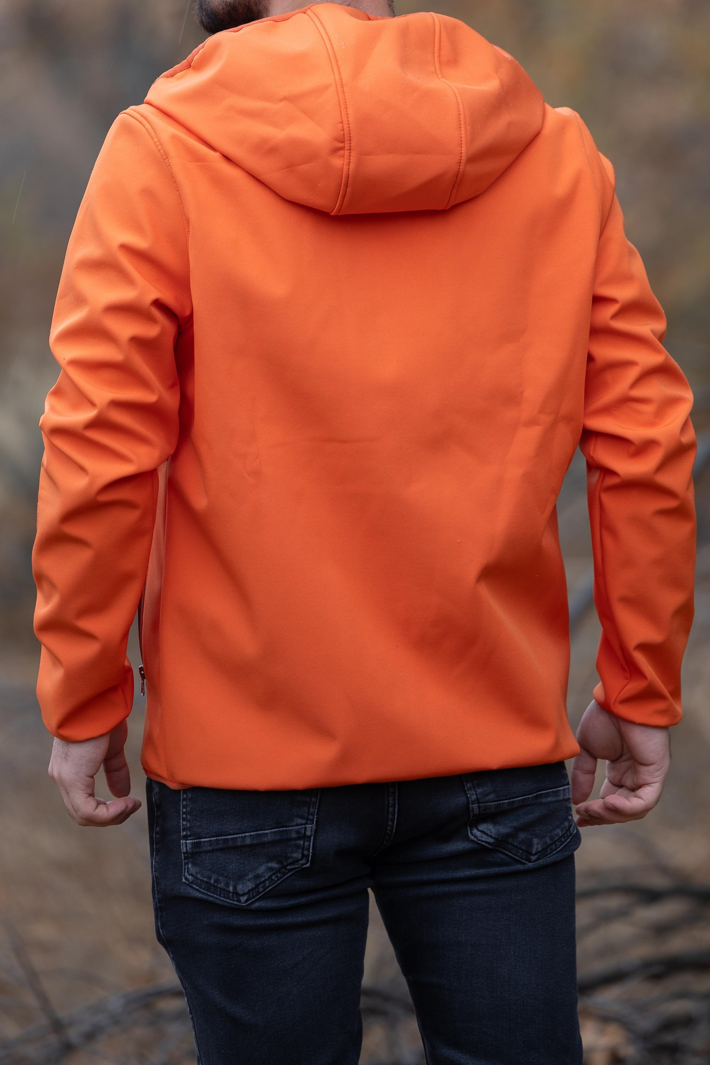 hugluoutdoorTuruncu Kapüşonlu Softshell Mont