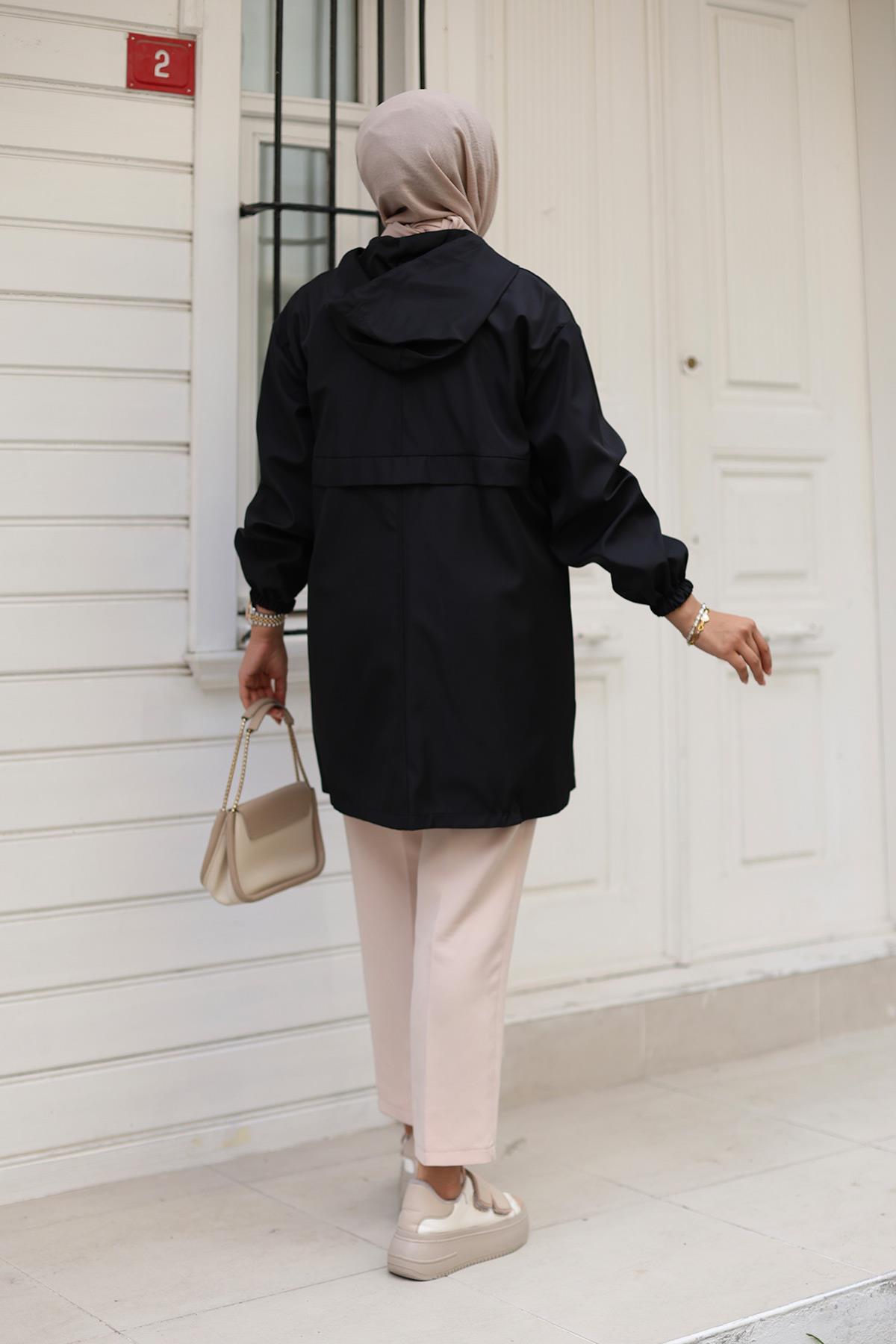 Aller Detaylı Bondit Kap Siyah 1219