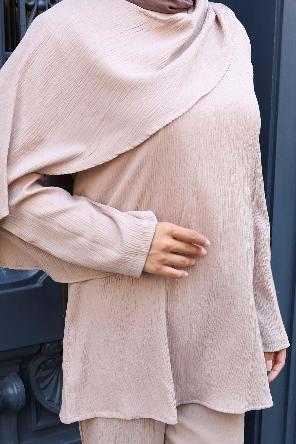 Pelerin Detaylı Takım Vizon