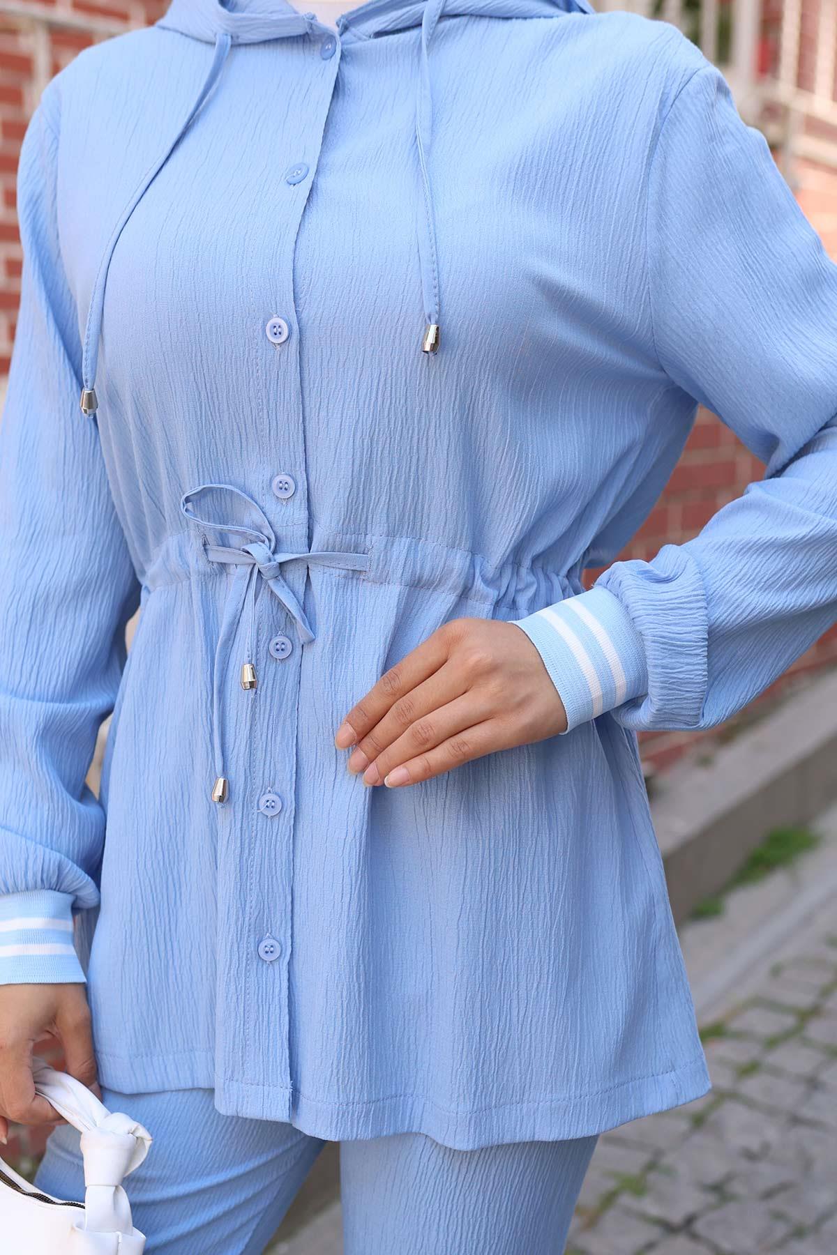 Ribana Detaylı Takım Bebe Mavisi