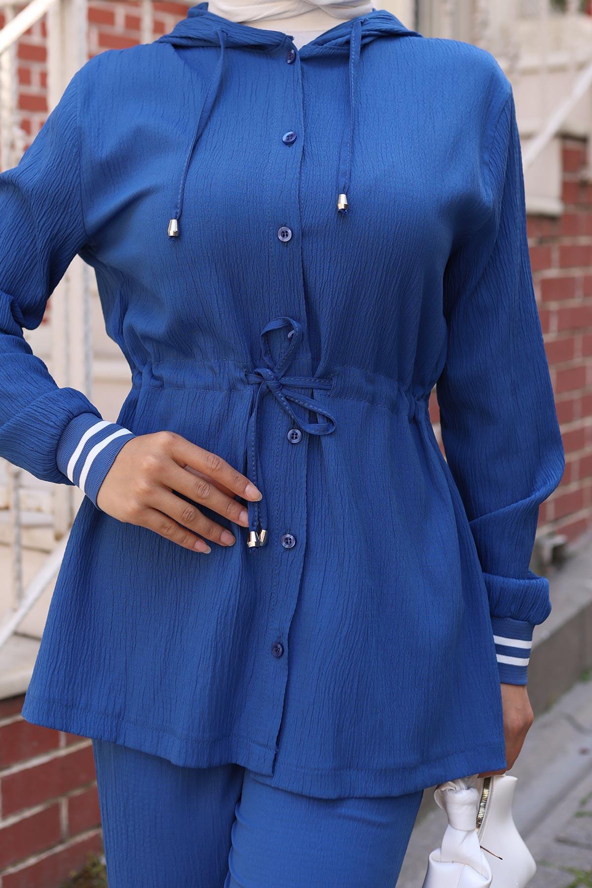 Ribana Detaylı Takım İndigo