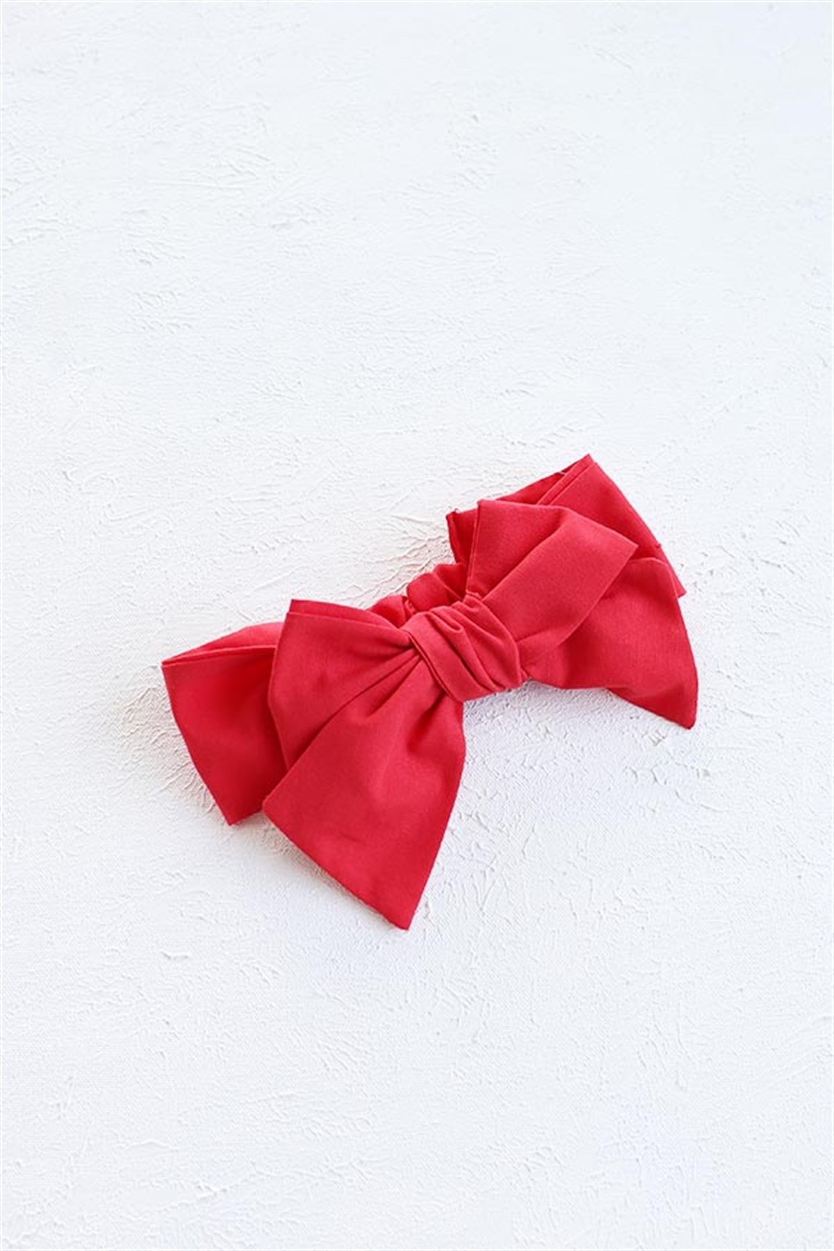 Açık Kırmızı Renkli Bebek Fiyonk Bandana