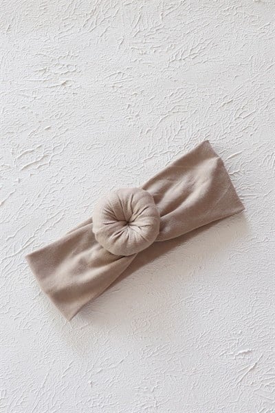 Bej Renkli Bebek Donut Bandana