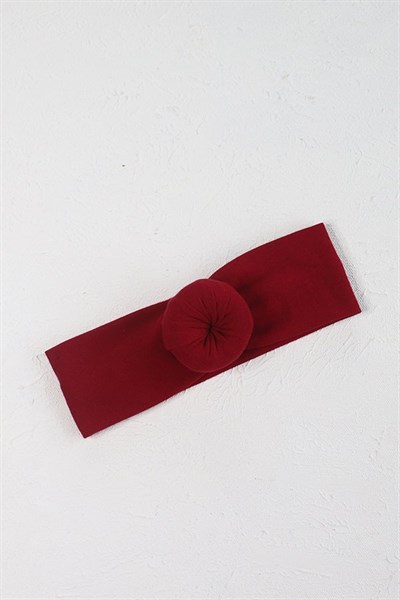 Bordo Renk Bebek Donut Bandana