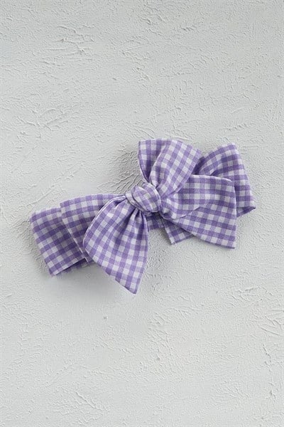 Eflatun Pötikareli Bebek Fiyonk Bandana