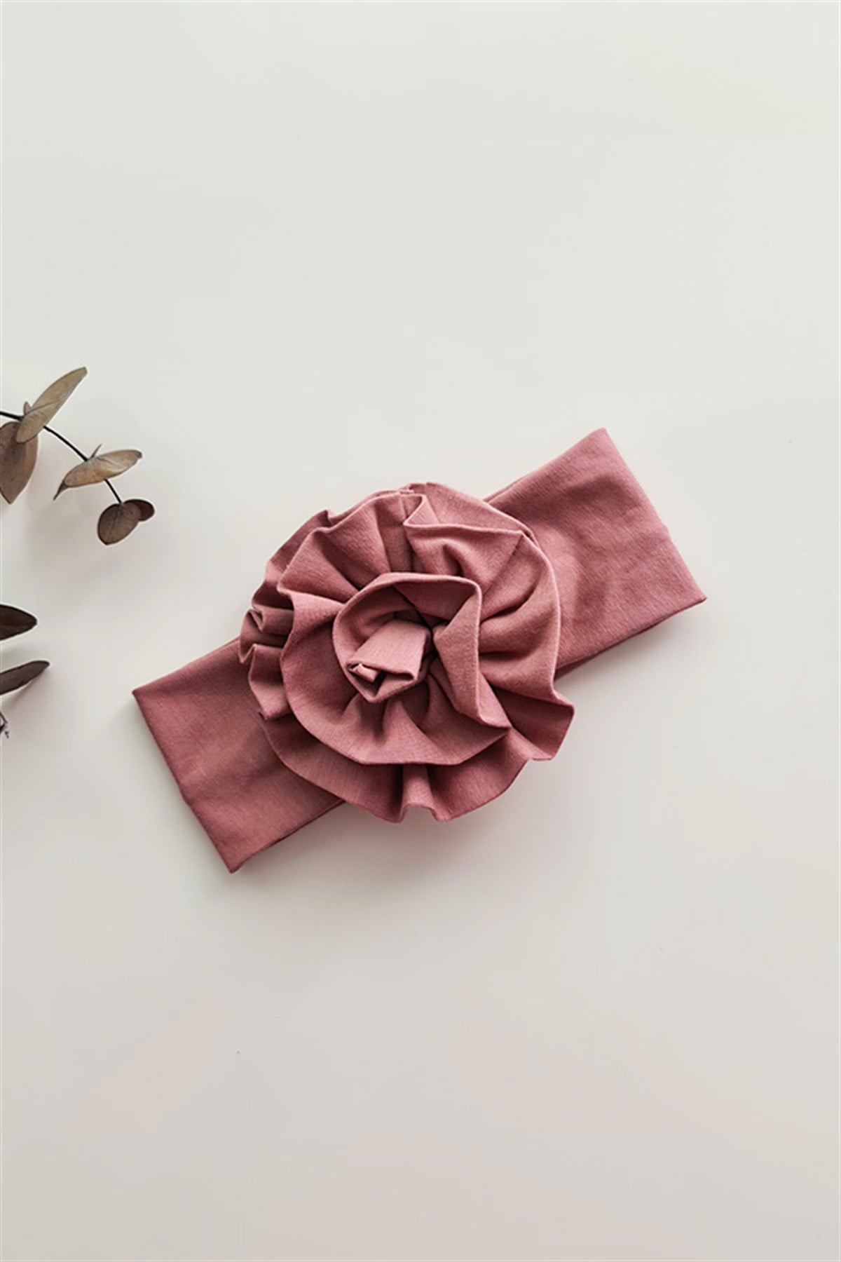 Gül Kurusu Renkli Çiçek Bandana