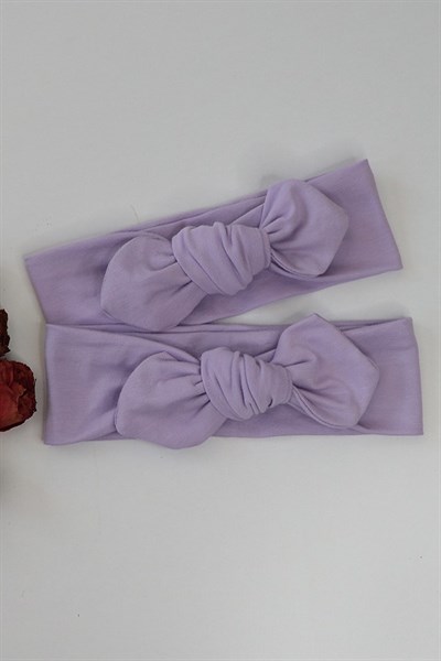 Lila Renkli Tavşan Kulak Bandana