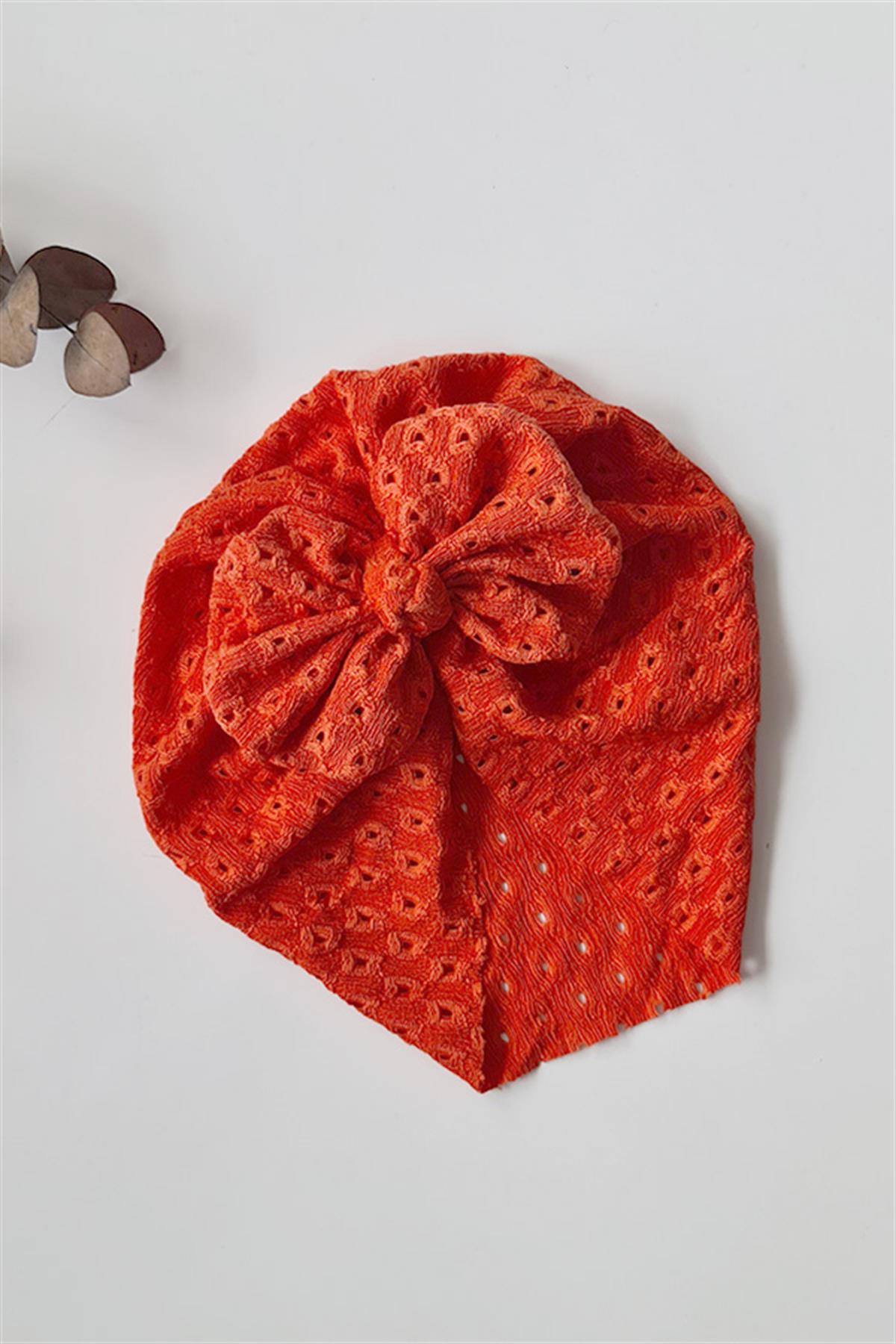 Nar Çiçeği Renkli Fisto Bebek Düğüm Fiyonk Bone