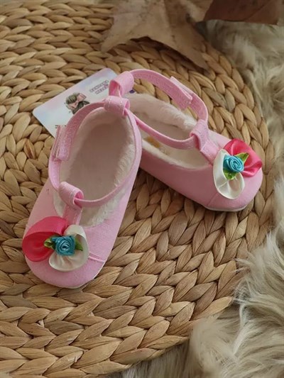 Papulin Pembe Bebek Patik Ayakkabı