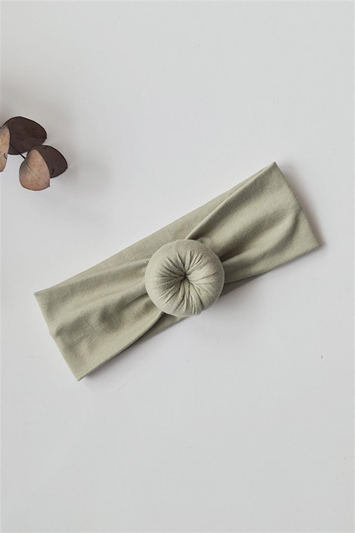 Pastel Yeşil Renk Bebek Donut Bandana