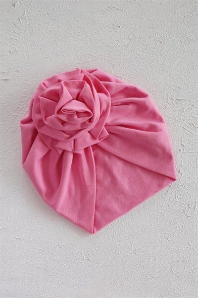 Pembe Rengi Bebek Çiçek Bone