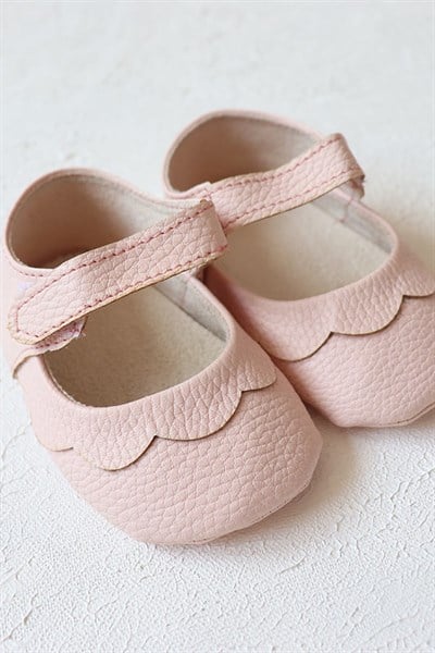 Pembe Renkli Babet Bebek Makosen Ayakkabı