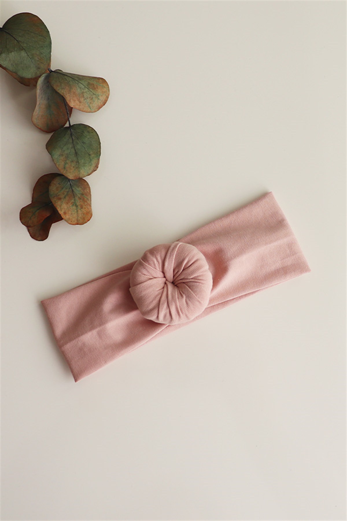 Pudra Renk Bebek Donut Bandana