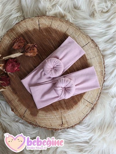 Pudra Renkli Bebek Donut Bandana