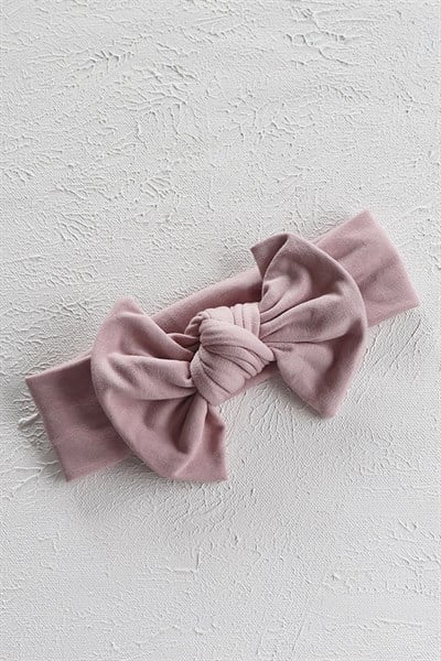 Pudra  Renkli Düğüm Fiyonk Bandana
