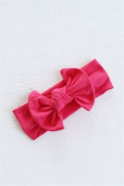 Şeker Pembe Renkli Düğüm Fiyonk Bandana