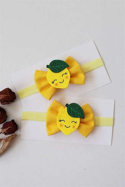 Sevimli Limon Figürlü Fiyonk Bant