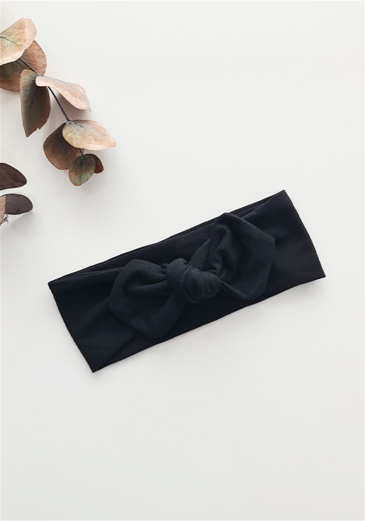 Siyah Renkli Tavşan Kulak Bandana