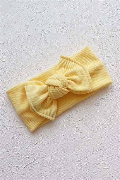Soft Sarı Renkli Yeni Ribana Bandana