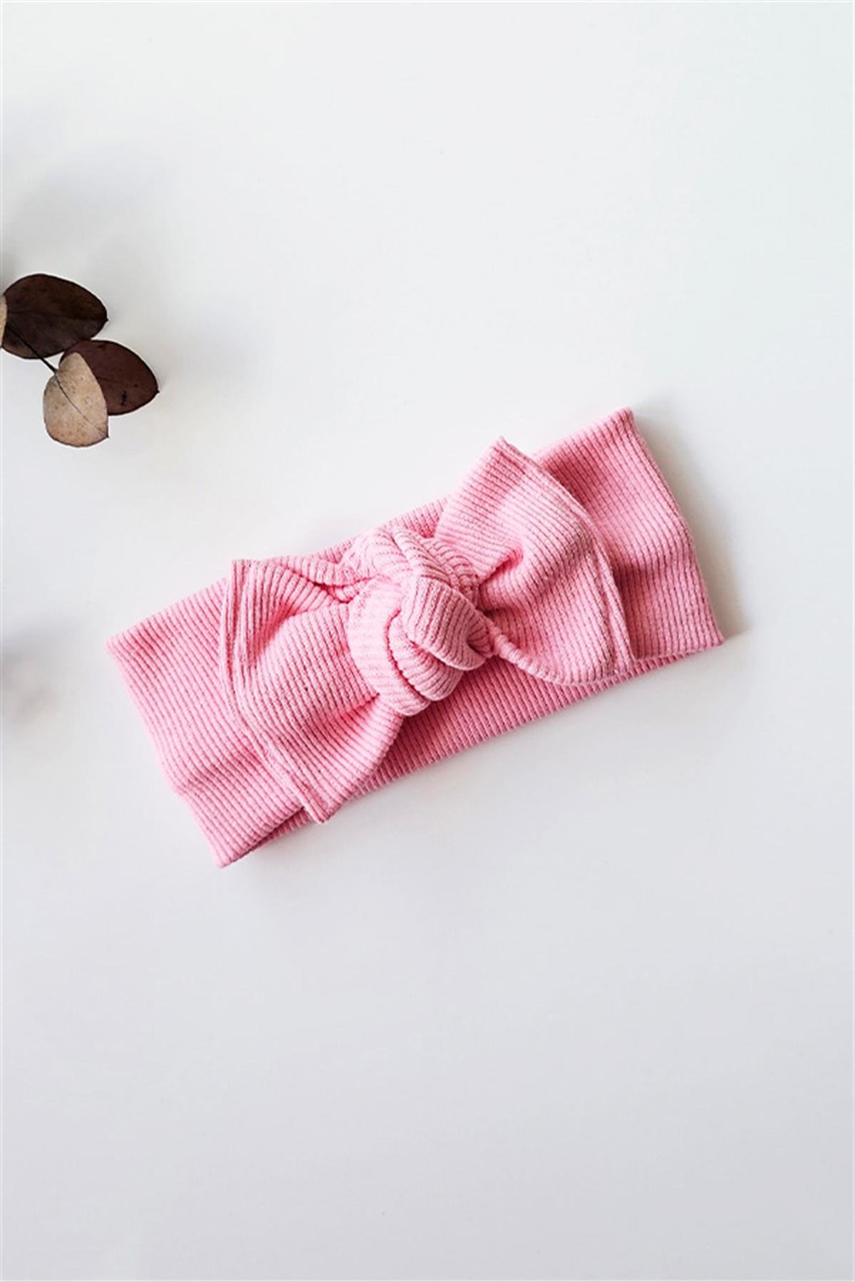 Tatlı Pembe Renkli Yeni Ribana Bandana