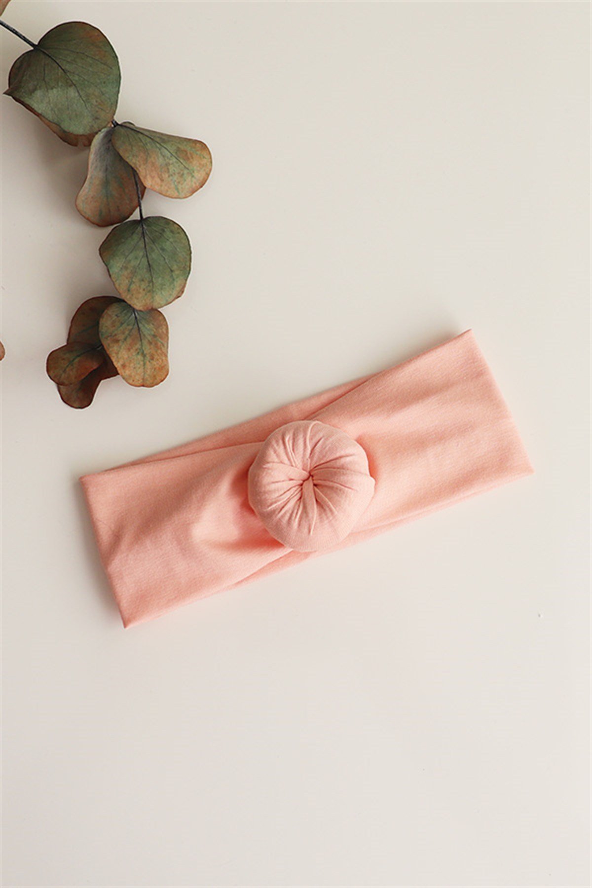 Yavruağzı Renk Bebek Donut Bandana