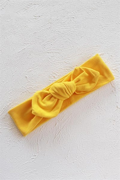 Yeni Sarı Renkli Bebek Tavşan Kulak Bandana