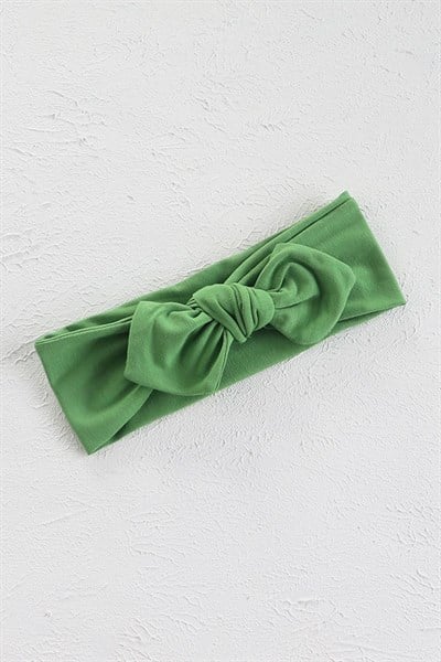 Yeşil Renk Tavşan Kulak Bandana