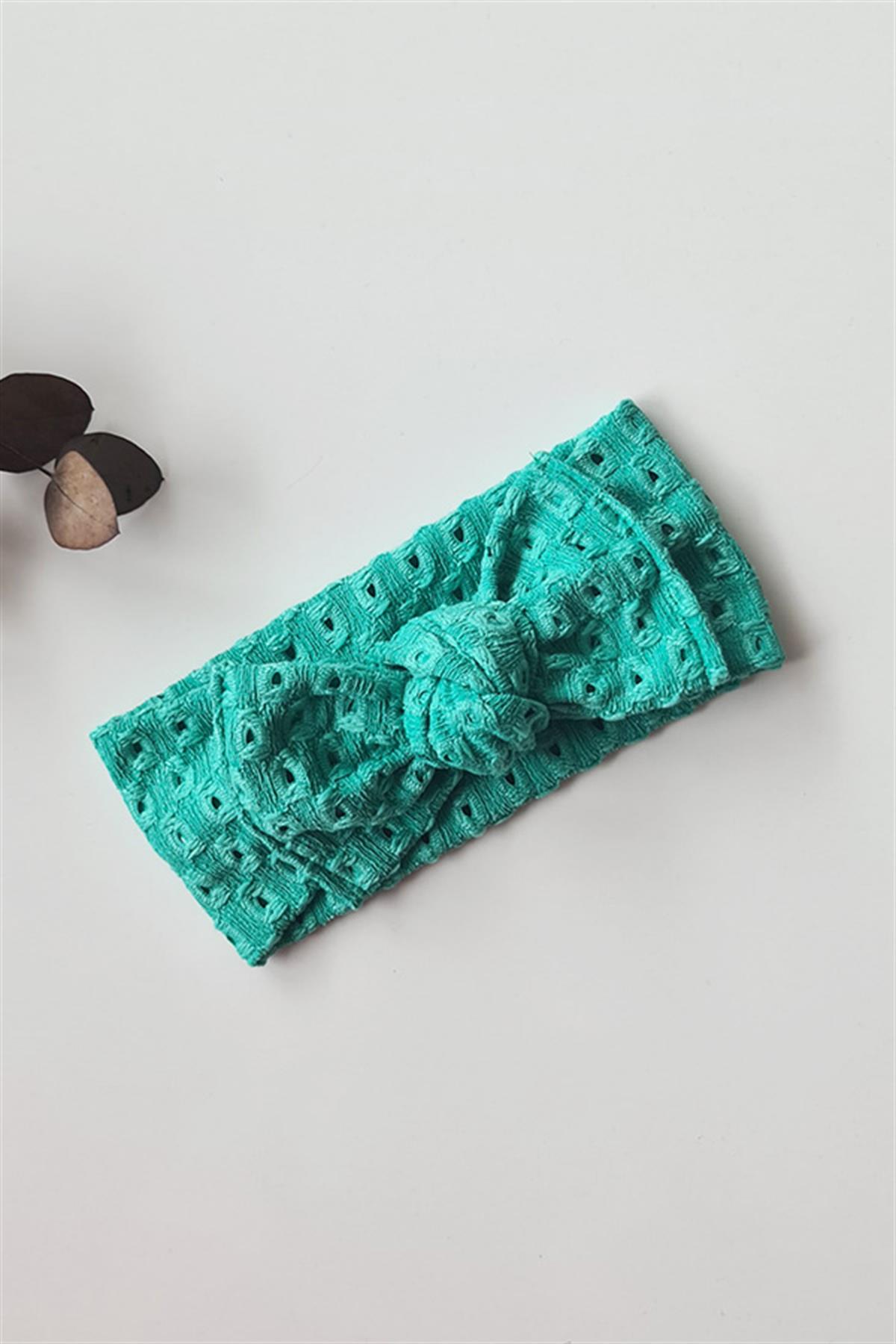Yeşil Renkli Bebek Fisto Bandana