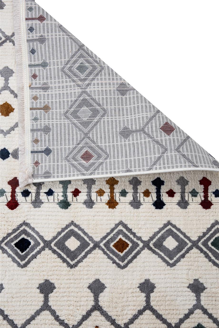 Bodrum 1002 Multi-bej Antitoz Dokuma Taban Yumusak Dokulu Makine Halısı