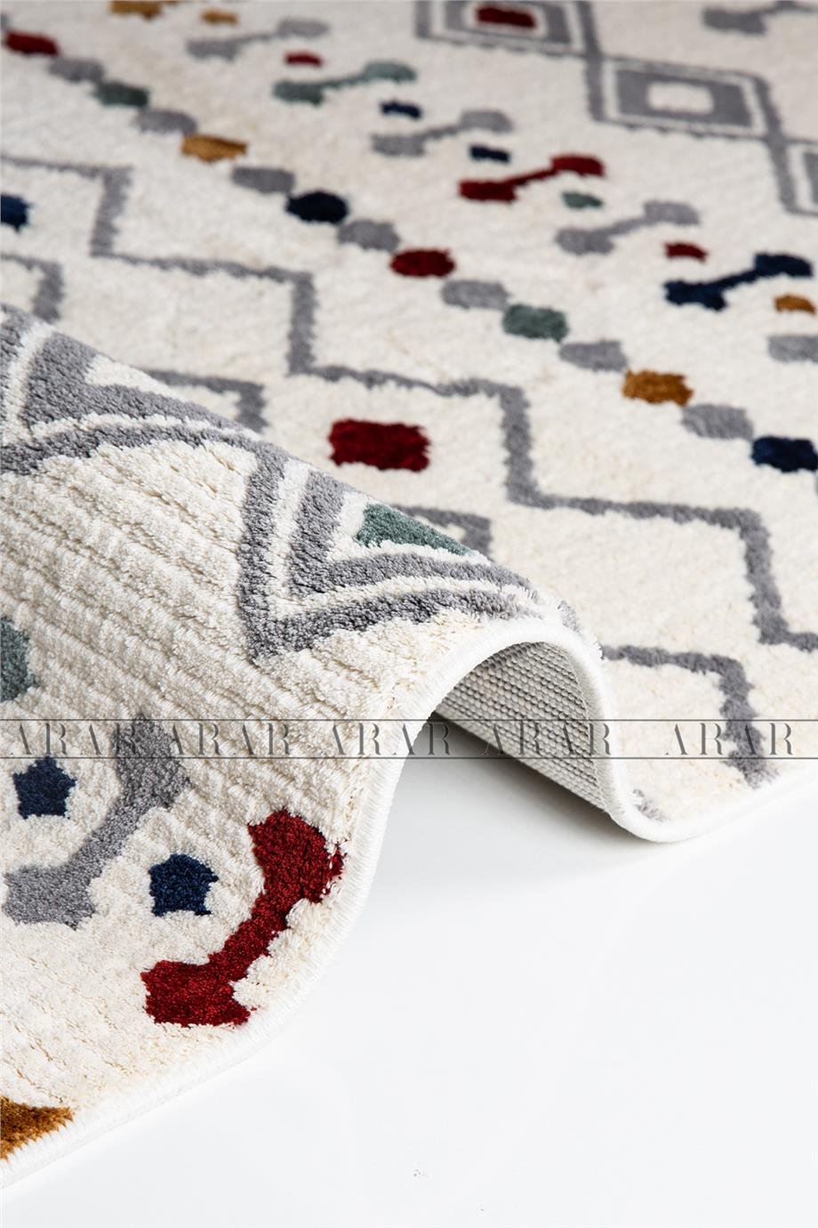 Bodrum 1002 Multi-bej Antitoz Dokuma Taban Yumusak Dokulu Makine Halısı