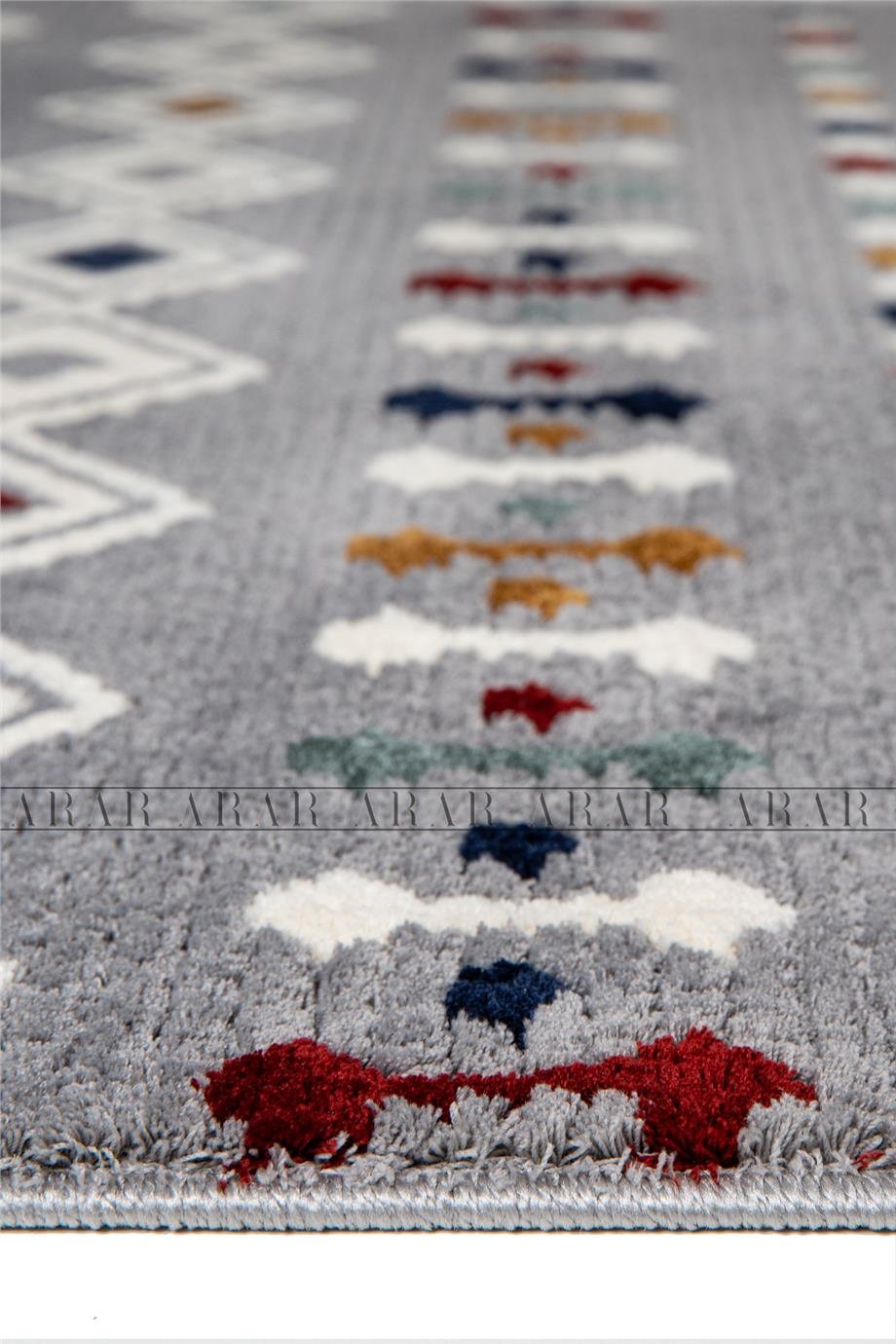 Bodrum 1002 Multi-Gri Antitoz Dokuma Taban Yumusak Dokulu Makine Halısı