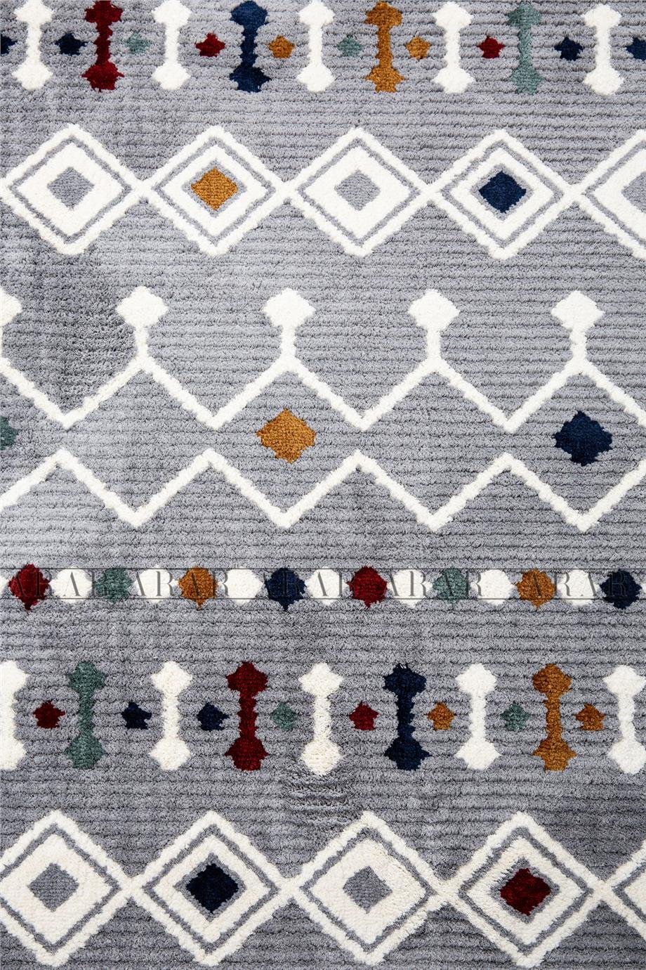 Bodrum 1002 Multi-Gri Antitoz Dokuma Taban Yumusak Dokulu Makine Halısı