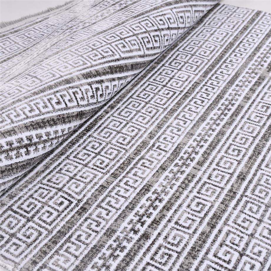 Hitit 4022GR Etnik Motifli Dokuma Taban Anti Toz Makine Halısı