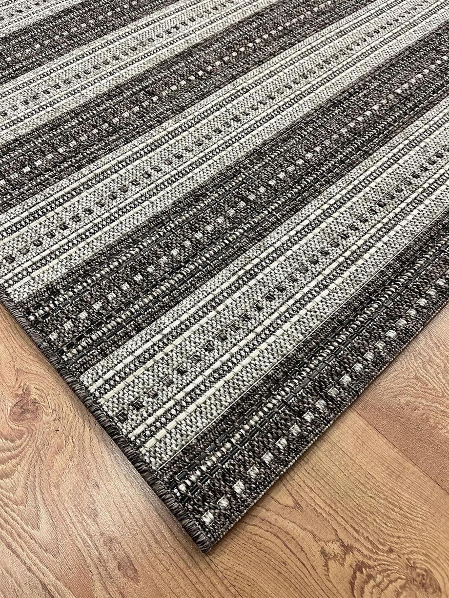 Lazio 2552 ANTRASİT JÜT&SİSAL ÖRGÜ DOKUMA TABANLI HALI