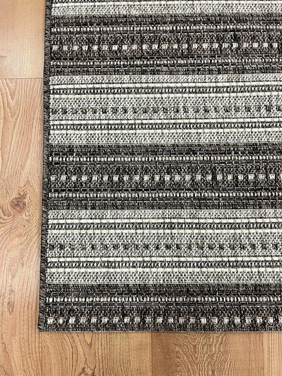 Lazio 2552 ANTRASİT JÜT&SİSAL ÖRGÜ DOKUMA TABANLI HALI