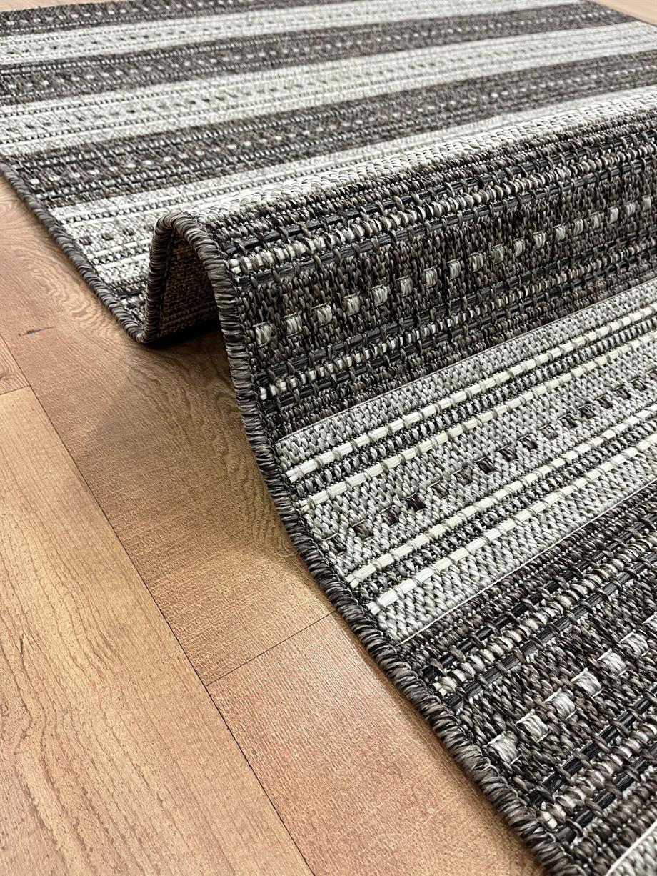 Lazio 2552 ANTRASİT JÜT&SİSAL ÖRGÜ DOKUMA TABANLI HALI