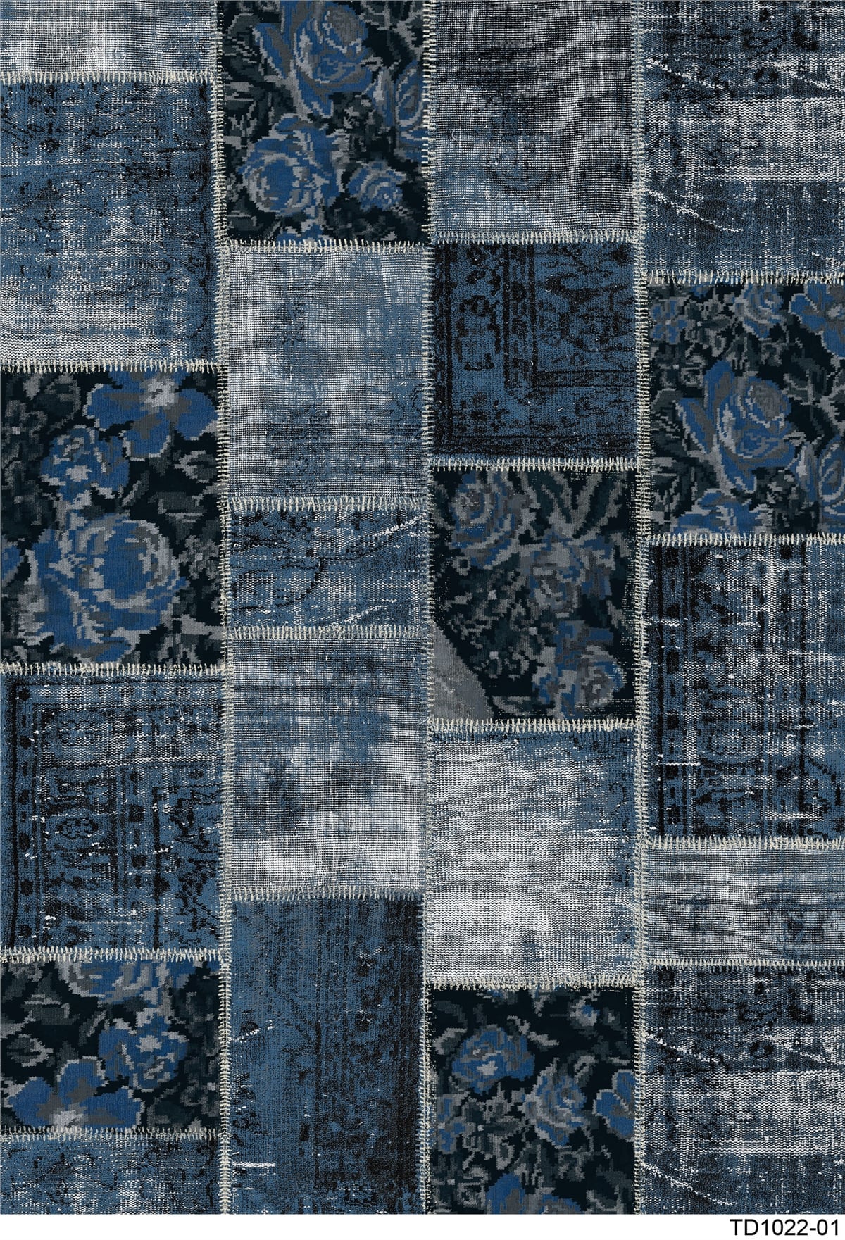 PATCHWORK TD1022-01 YIKANABİLİR KAYDIRMAZ TABANLI DEKORATİF HALI