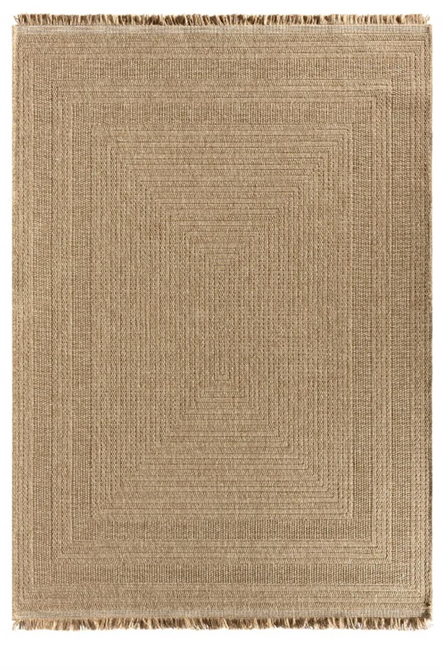 Sedir 668 Bej Jüt&Sisal Dokuma Tabanlı Antitoz Halı
