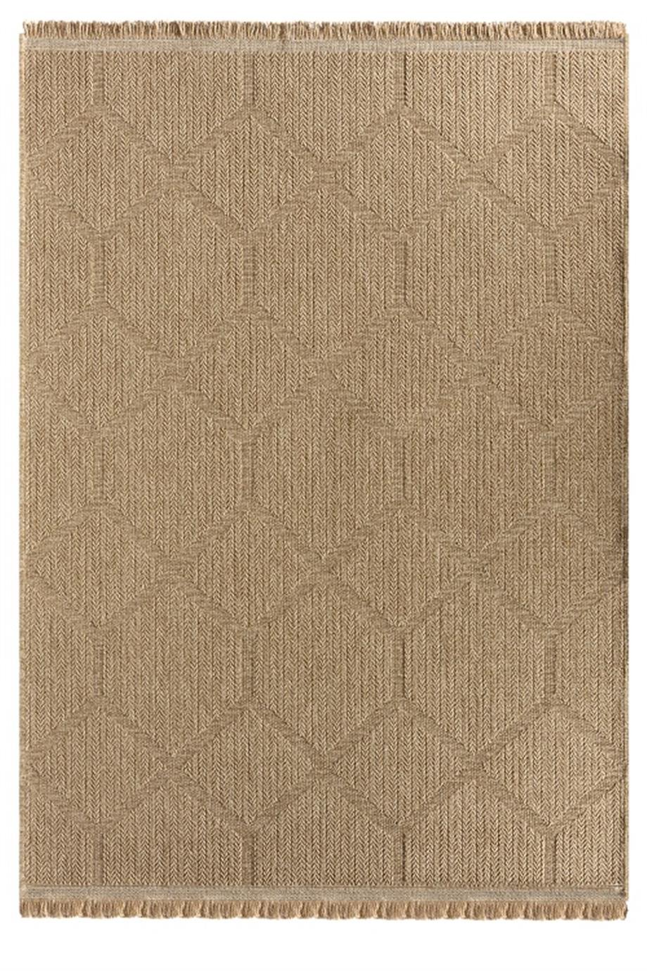 Sedir 669 Bej Jüt&Sisal Dokuma Tabanlı Antitoz Halı