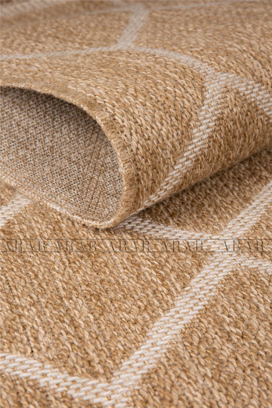 Sedir 669 Beyaz Jüt&Sisal Dokuma Tabanlı Antitoz Halı