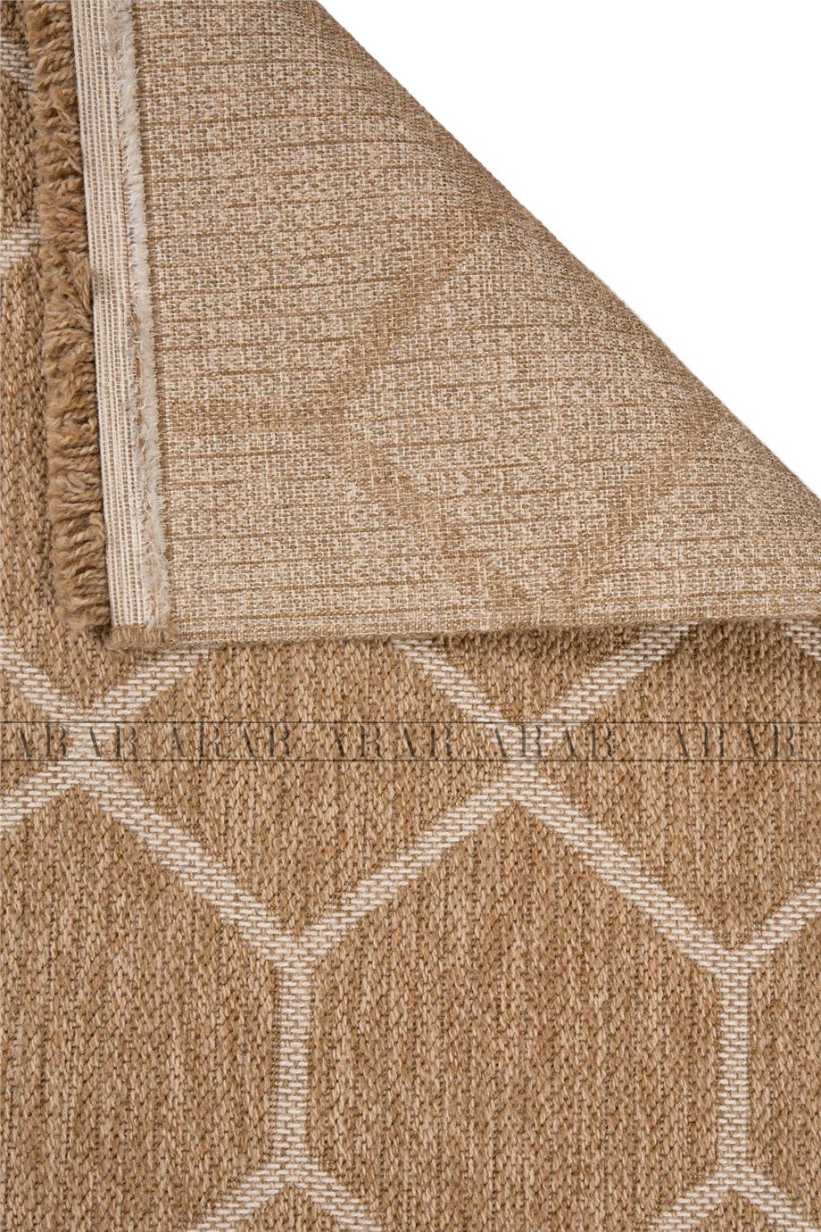 Sedir 669 Beyaz Jüt&Sisal Dokuma Tabanlı Antitoz Halı