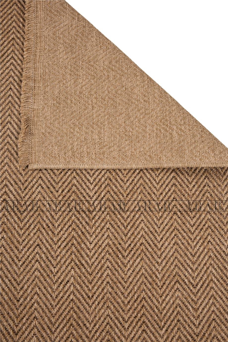 Sedir 671 Kahve Jüt&Sisal Dokuma Tabanlı Antitoz Halı