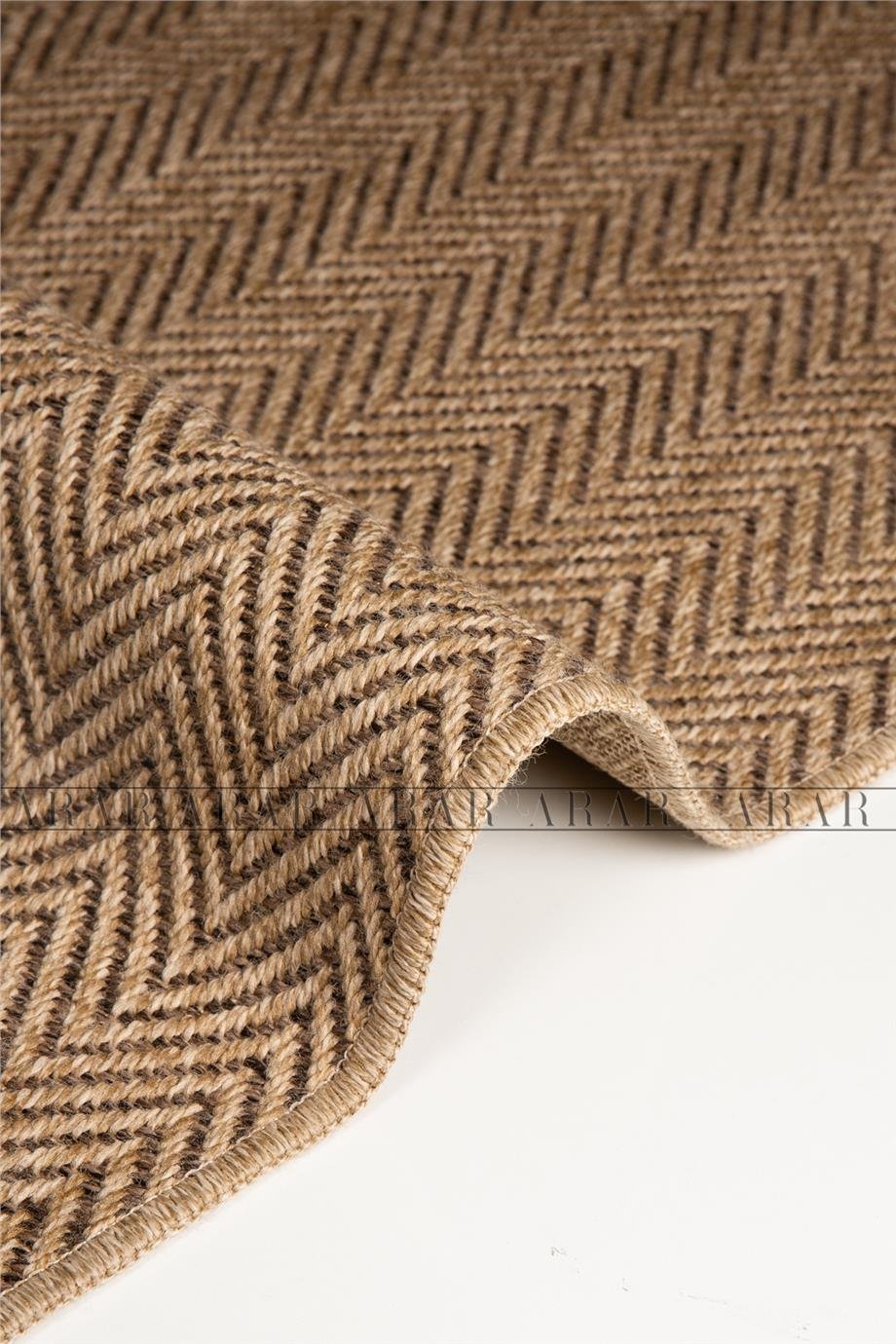 Sedir 671 Kahve Jüt&Sisal Dokuma Tabanlı Antitoz Halı