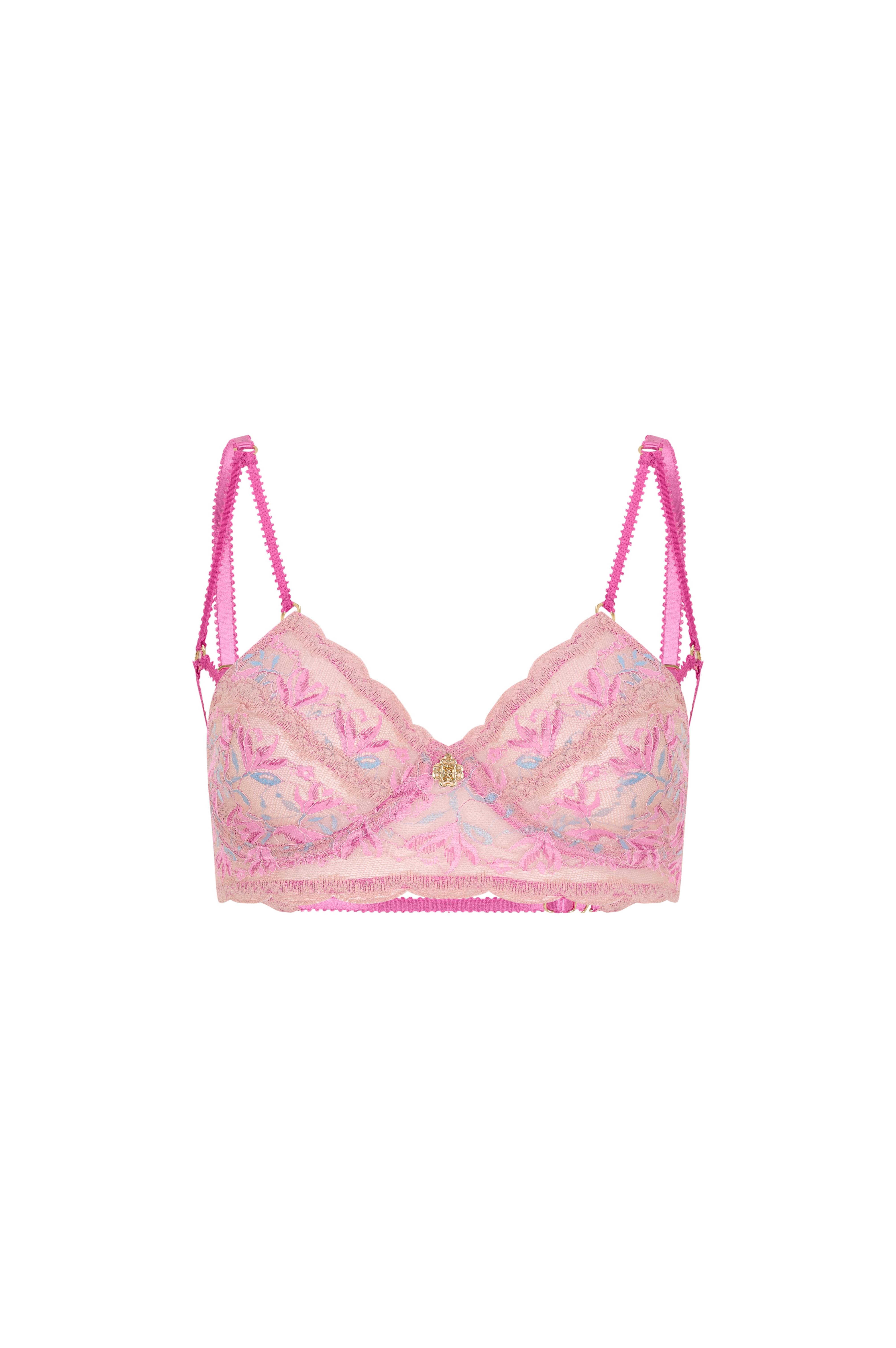 Fleur Pembe Dantelli Balconette