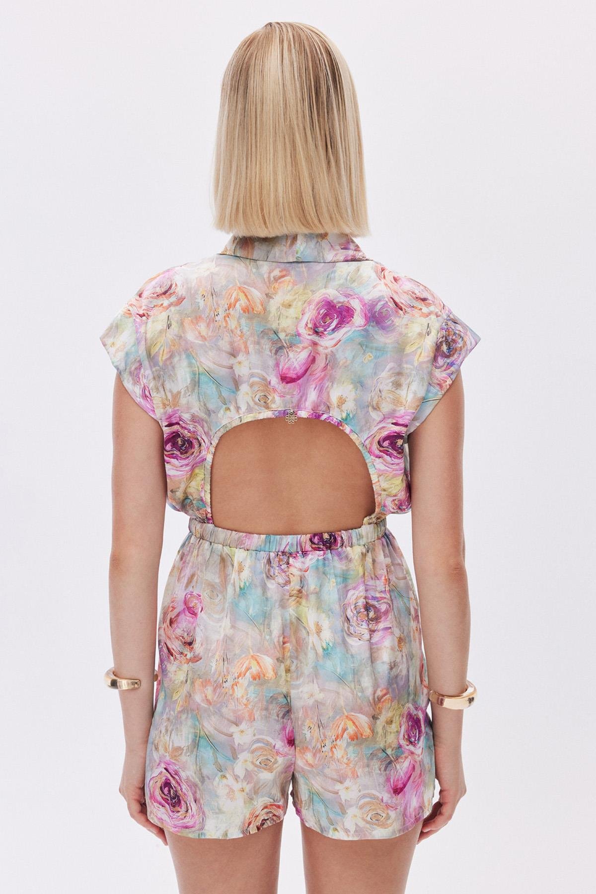 Marguerite Desenli Kruvaze Saten Tulum