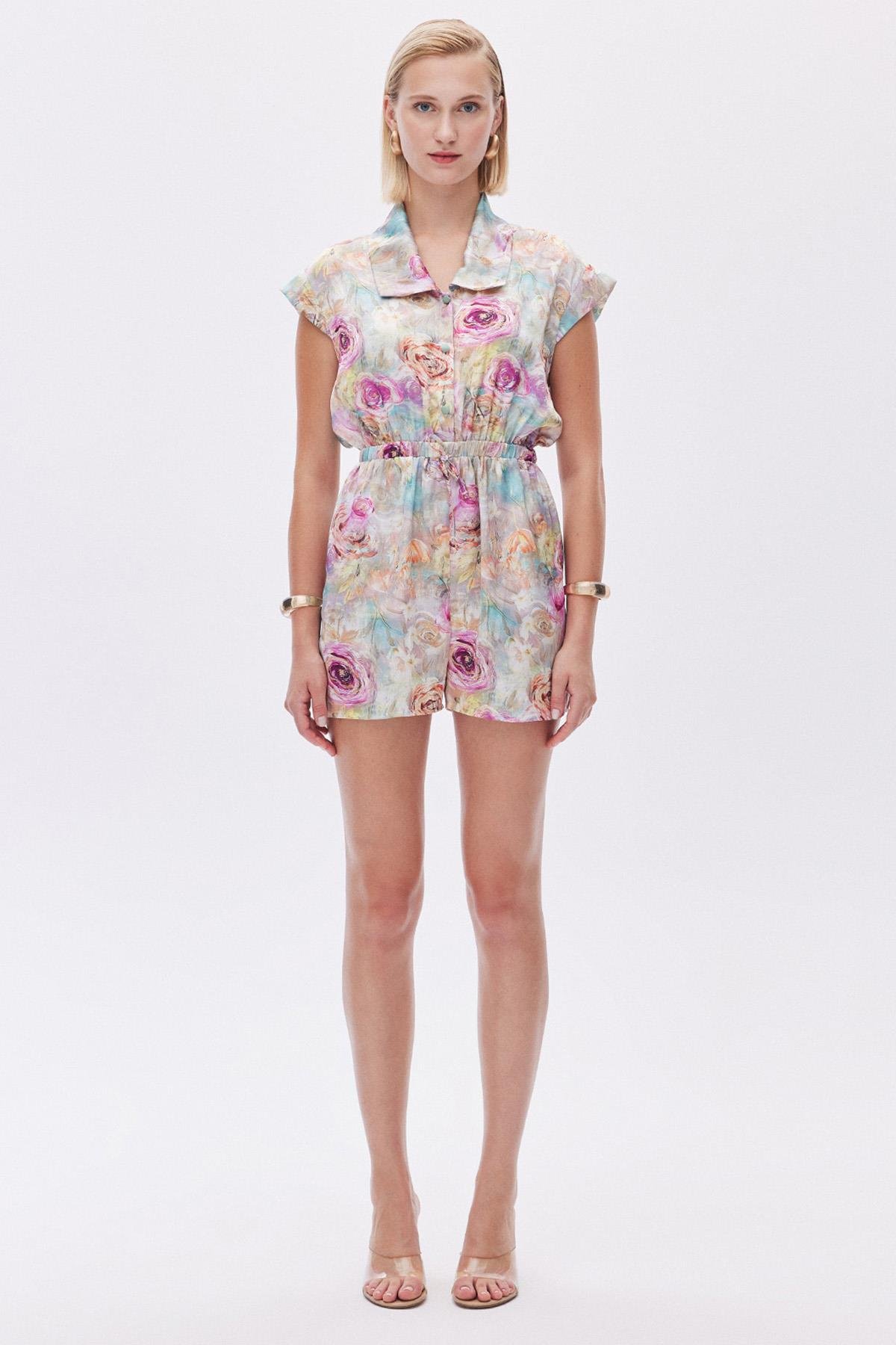 Marguerite Desenli Kruvaze Saten Tulum