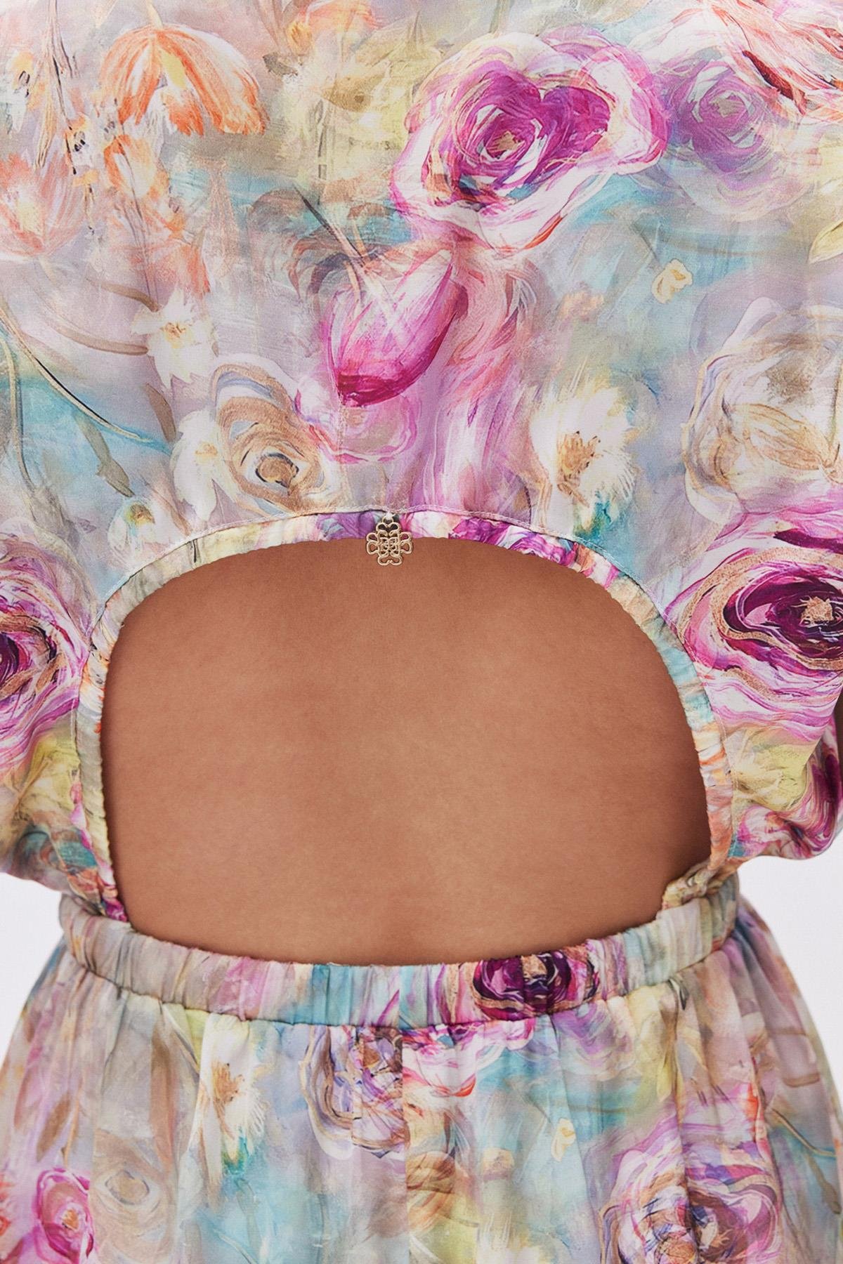 Marguerite Desenli Kruvaze Saten Tulum