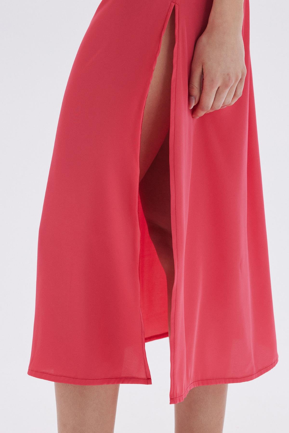 Seille Pembe Askılı Saten Gecelik